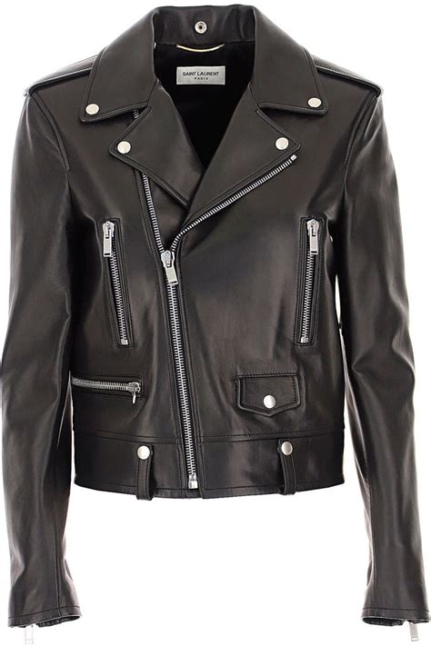 yves saint laurent leather jacket coat|saint laurent leather jacket women's.